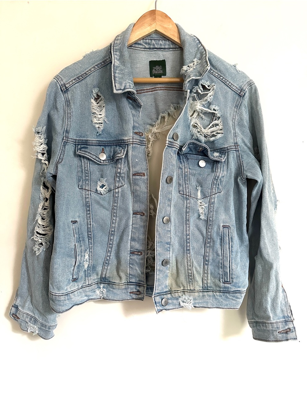 Wild Fable Distressed Denim Jacket